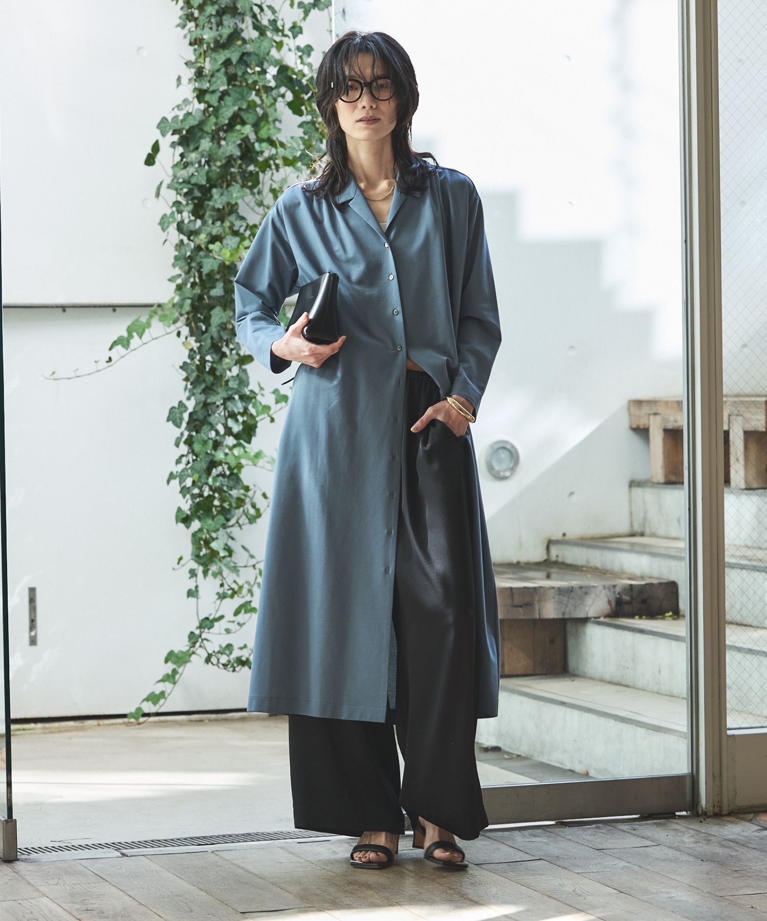 qualite「【接触冷感】ドライジャージーワンピース」|ワンピース|