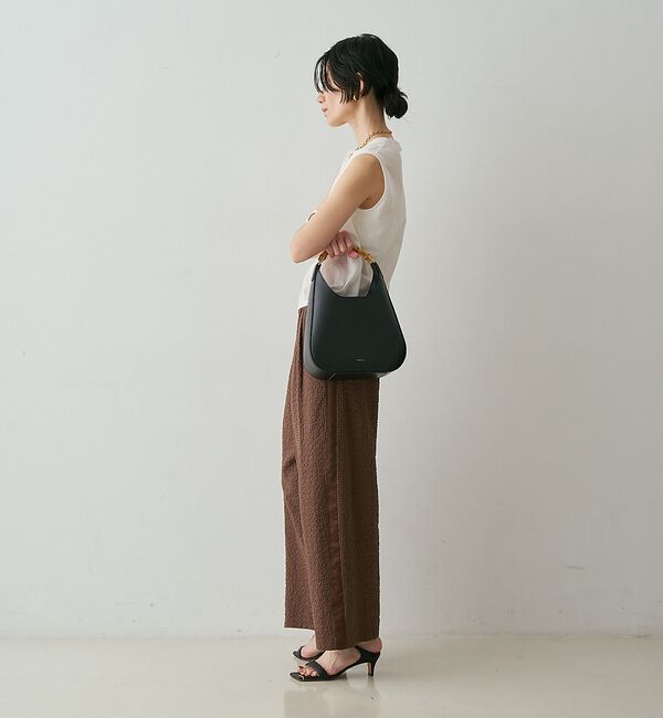 qualite「【セットアップ対応】シアーギンガムクロップドパンツ」|その他|