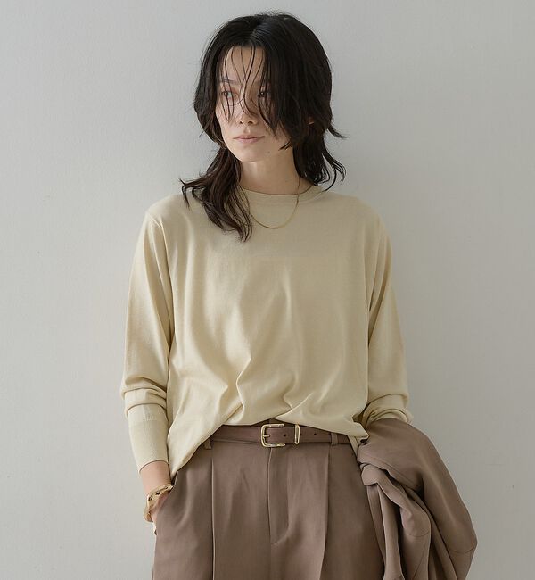 qualite「ラメドレープニット【予約】」|ニット・セーター|