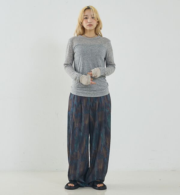 NOMINE「ダブルスリーブ シアー ロンT」|Tシャツ・カットソー|