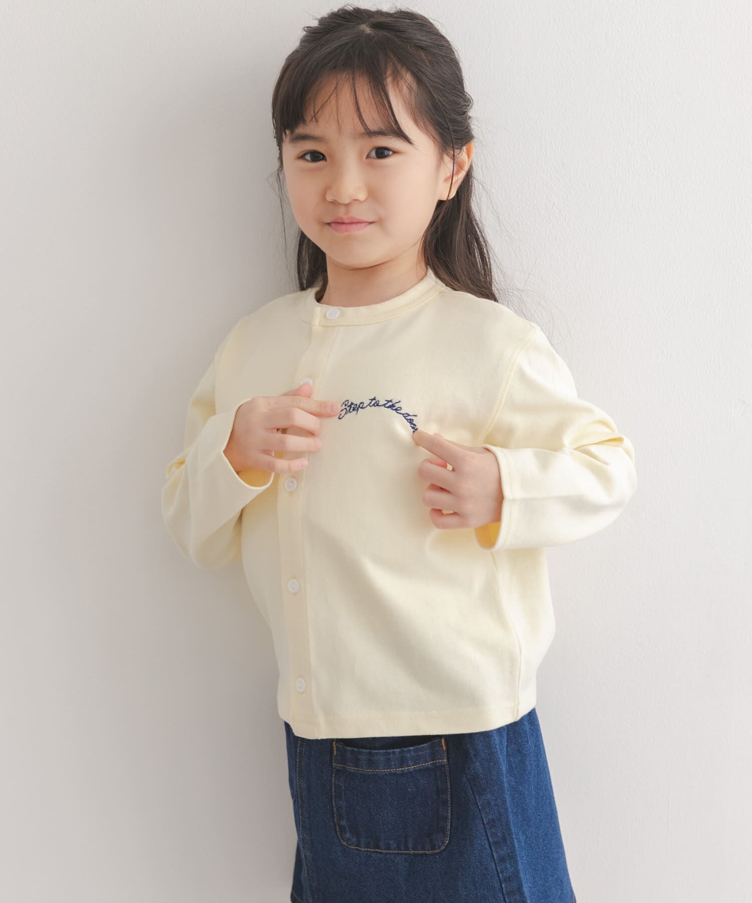 URBAN RESEARCH DOORS「『150サイズあり』クルーネック1pt刺繍カーディガン(KIDS)」|その他|