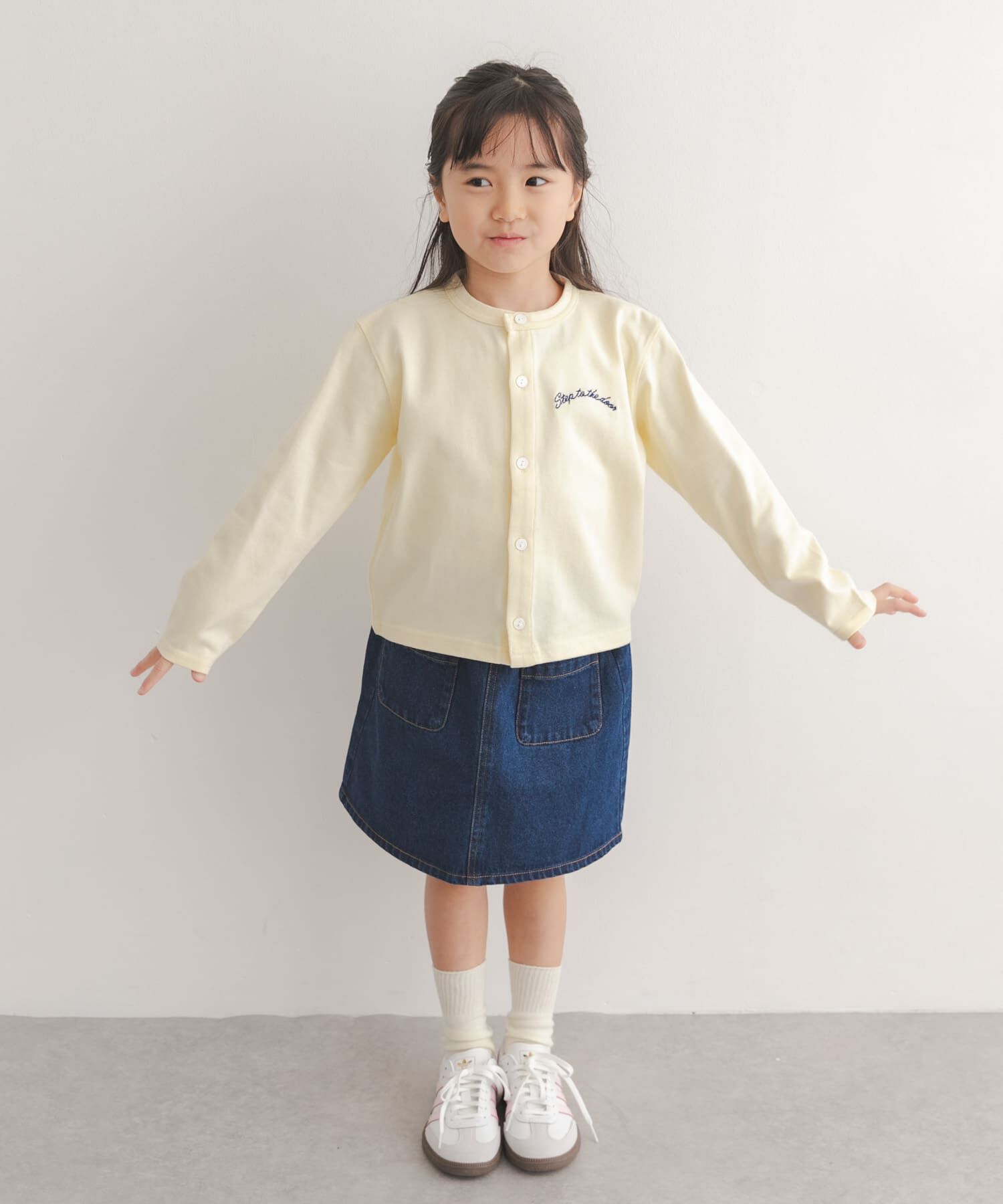 URBAN RESEARCH DOORS「『150サイズあり』クルーネック1pt刺繍カーディガン(KIDS)」|その他|