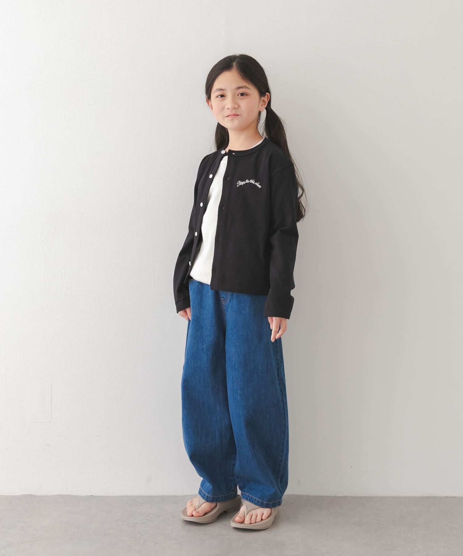 URBAN RESEARCH DOORS「『150サイズあり』クルーネック1pt刺繍カーディガン(KIDS)」|その他|