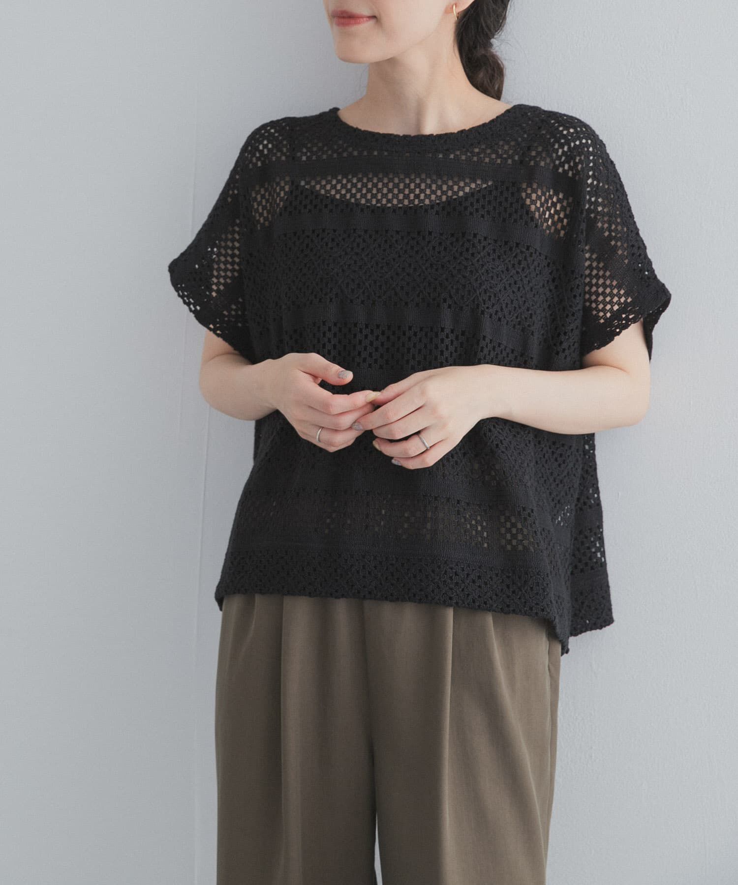 URBAN RESEARCH DOORS「クロップドレースプルオーバー」|その他|
