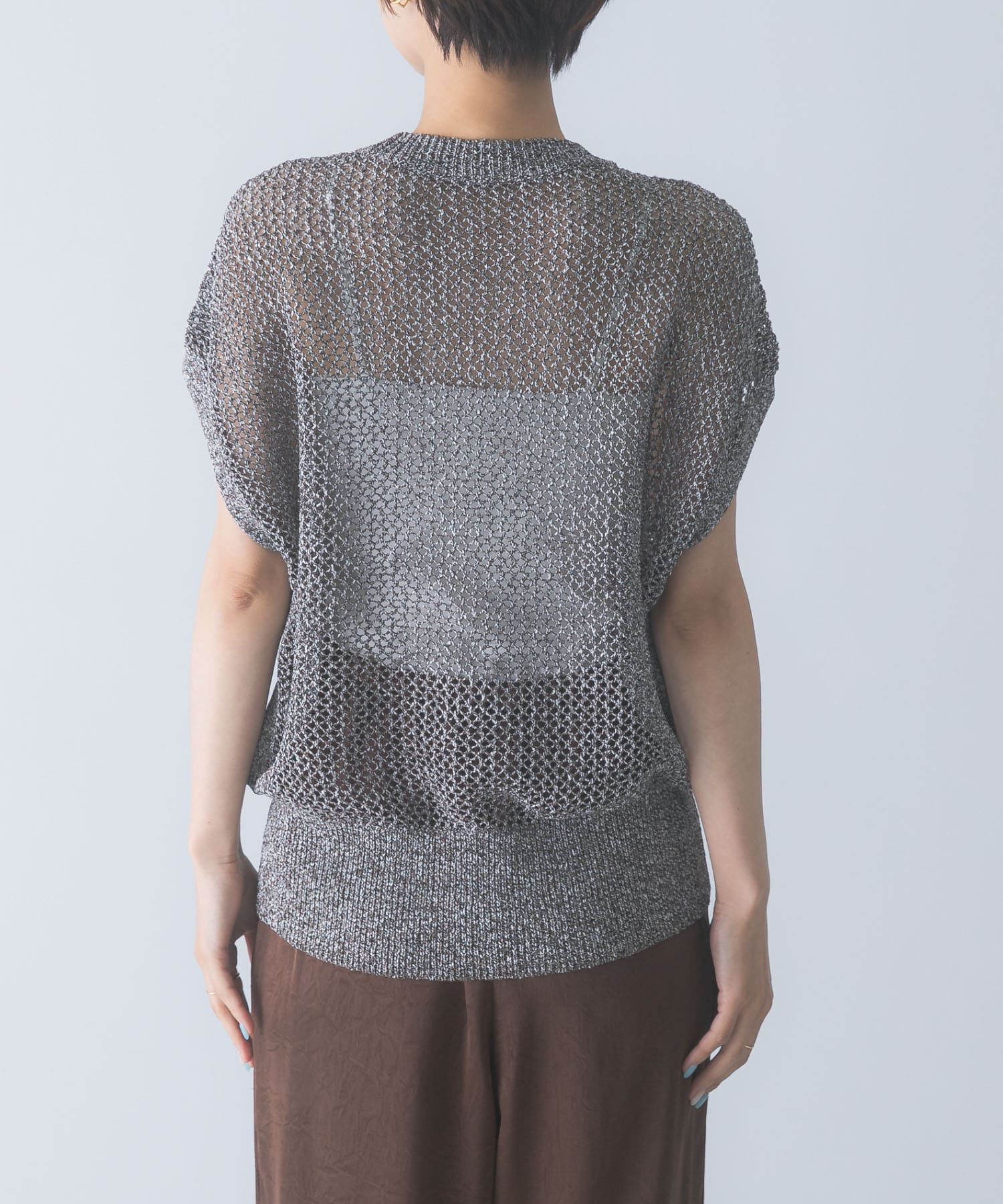 URBAN RESEARCH ROSSO「ELENDEEK　MELANGE MESH KNIT」|ベスト・ジレ|
