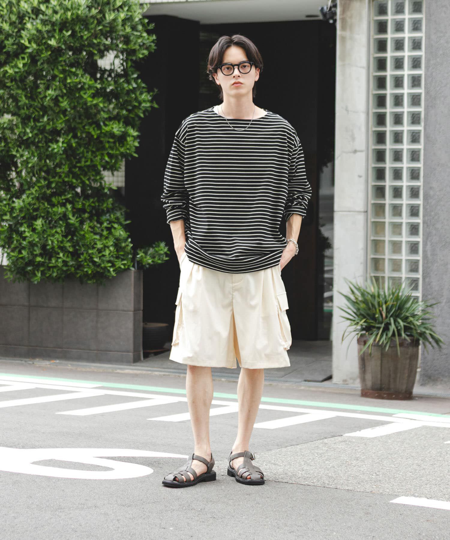 SENSE OF PLACE by URBAN RESEARCH「エクストラルーズバスクシャツ」|Tシャツ・カットソー|