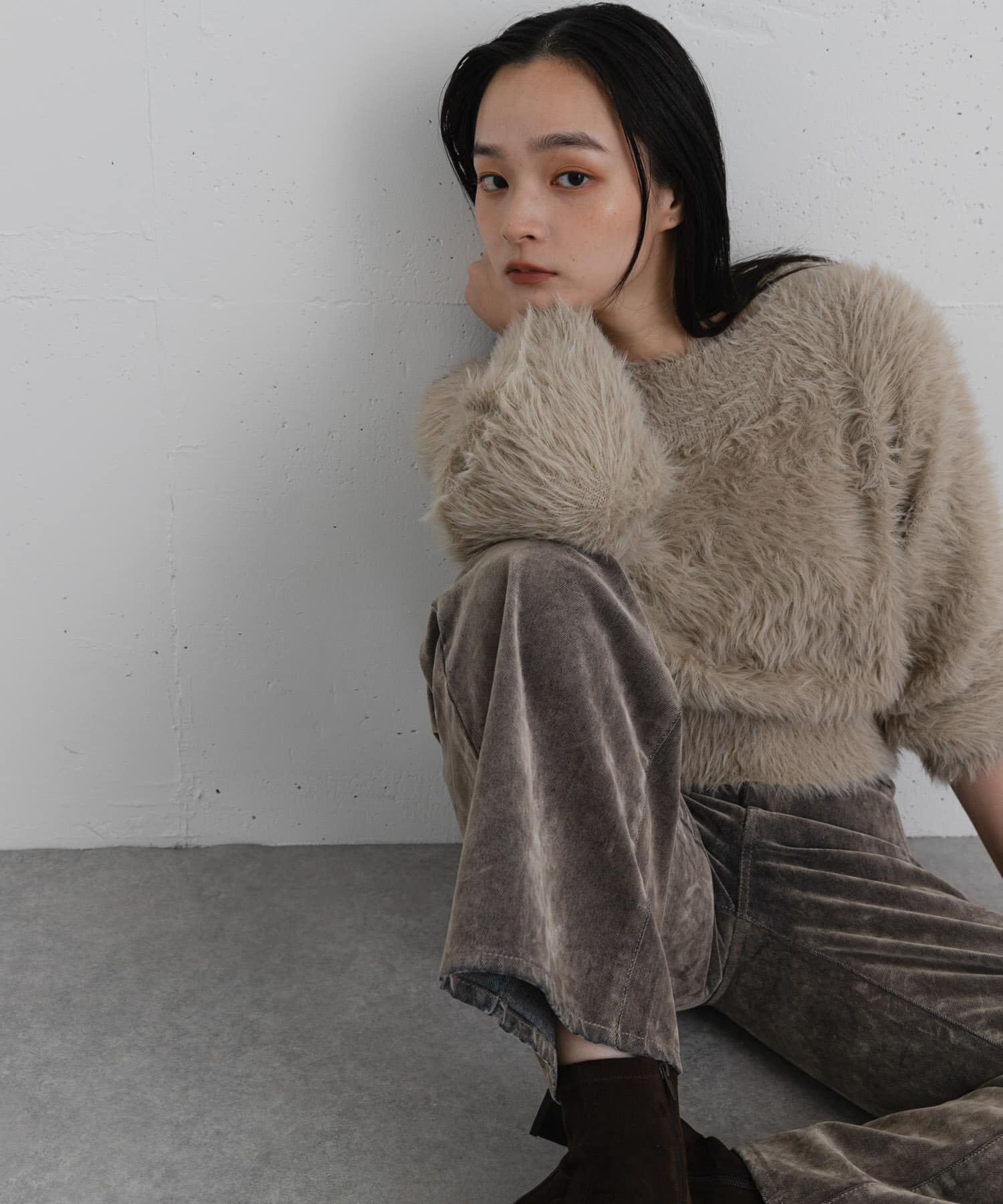 SENSE OF PLACE by URBAN RESEARCH「シャギーフラッフィーセーター」|ニット・セーター|