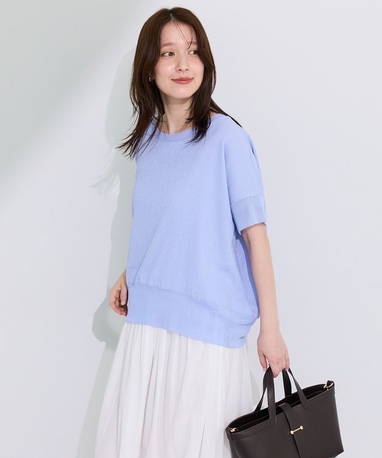 Green Parks「シアーリブ切替楊柳プルオーバー」|Tシャツ・カットソー|