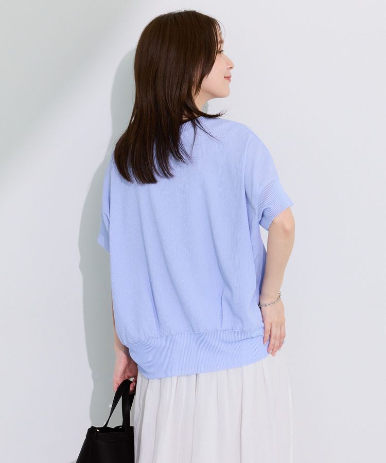 Green Parks「シアーリブ切替楊柳プルオーバー」|Tシャツ・カットソー|
