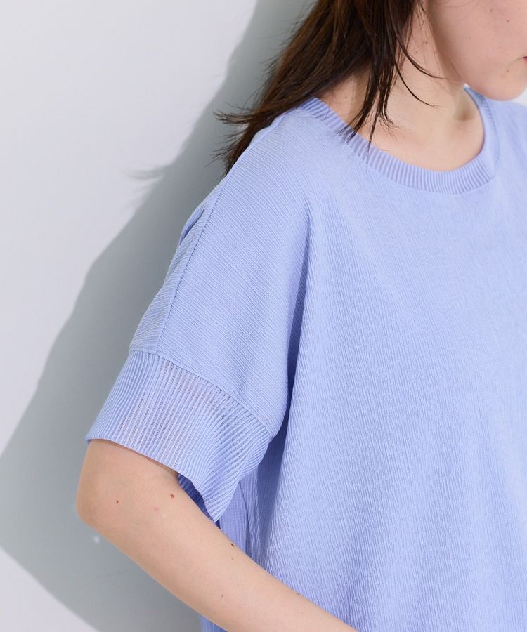 Green Parks「シアーリブ切替楊柳プルオーバー」|Tシャツ・カットソー|