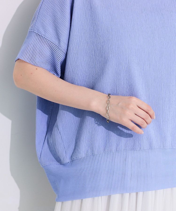 Green Parks「シアーリブ切替楊柳プルオーバー」|Tシャツ・カットソー|