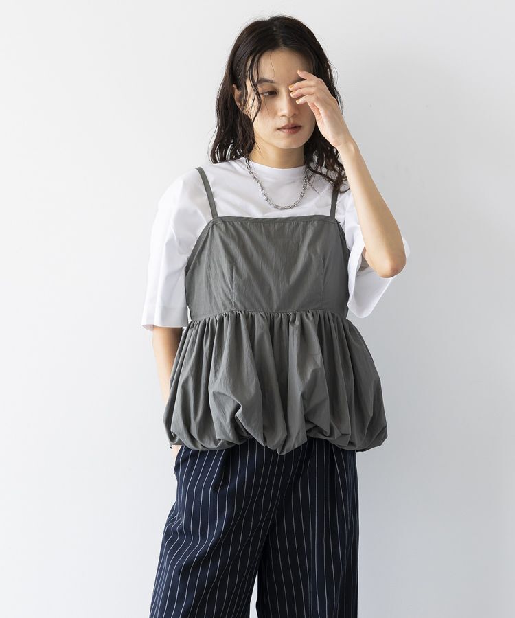 GARAGE OF GOOD CLOTHING「ヘムラインバルーンキャミ」|ベスト・ジレ|Gray