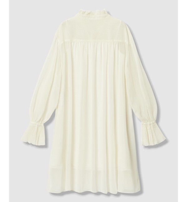 LOULOU WILLOUGHBY「プリーツディテールシフォンワンピース」|ワンピース|
