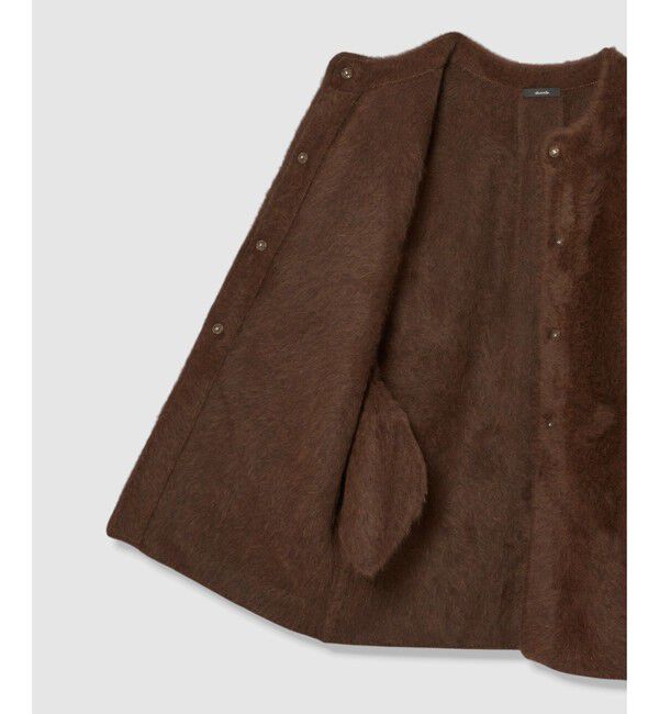 allureville「カシミヤブレンドファー加工コート」|ダッフルコート|