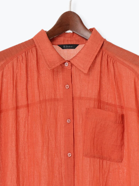 Te chichi「【7色展開】シャンブレーボイルフレンチスリーブシャツ」|シャツ・ブラウス|