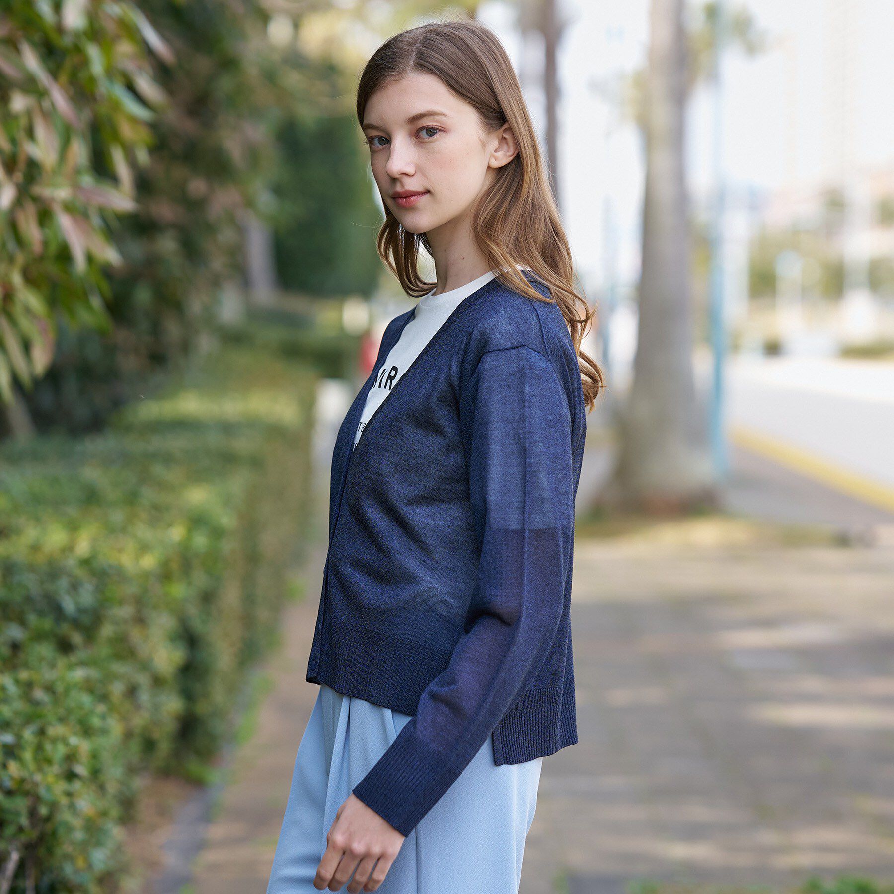 DRESSTERIOR「【日除け/冷房対策】ウォッシャブルシアーカーディガン」|カーディガン|