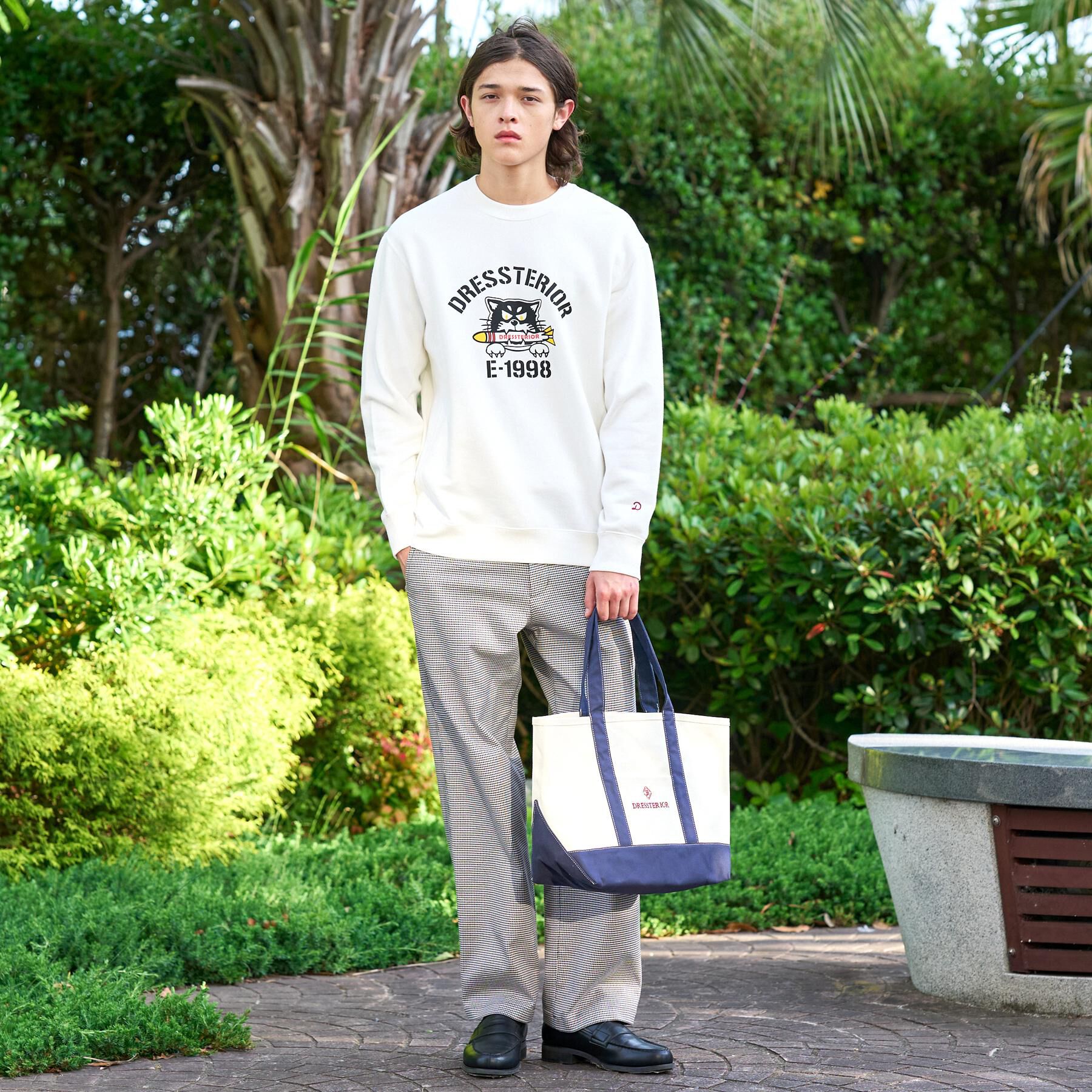 DRESSTERIOR「ミサイルキャット 裏起毛スウェットクルーネックTシャツ」|Tシャツ・カットソー|