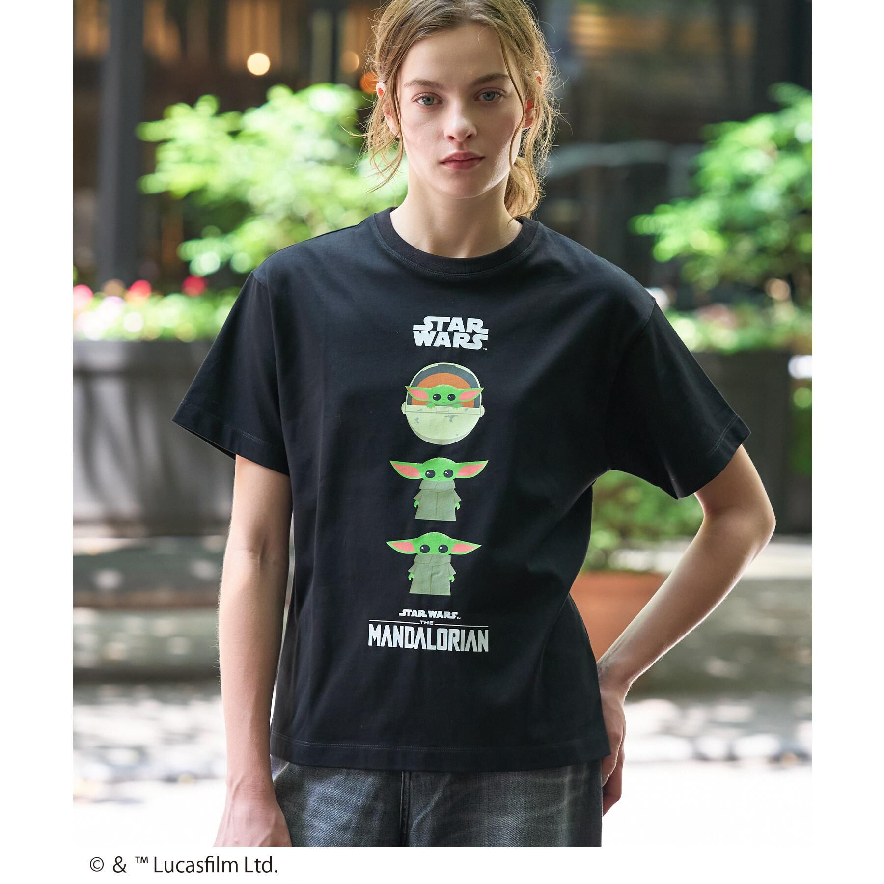 DRESSTERIOR「【接触冷感】STAR WARS グローグ グラフィックTシャツ」|Tシャツ・カットソー|ブラック(019)
