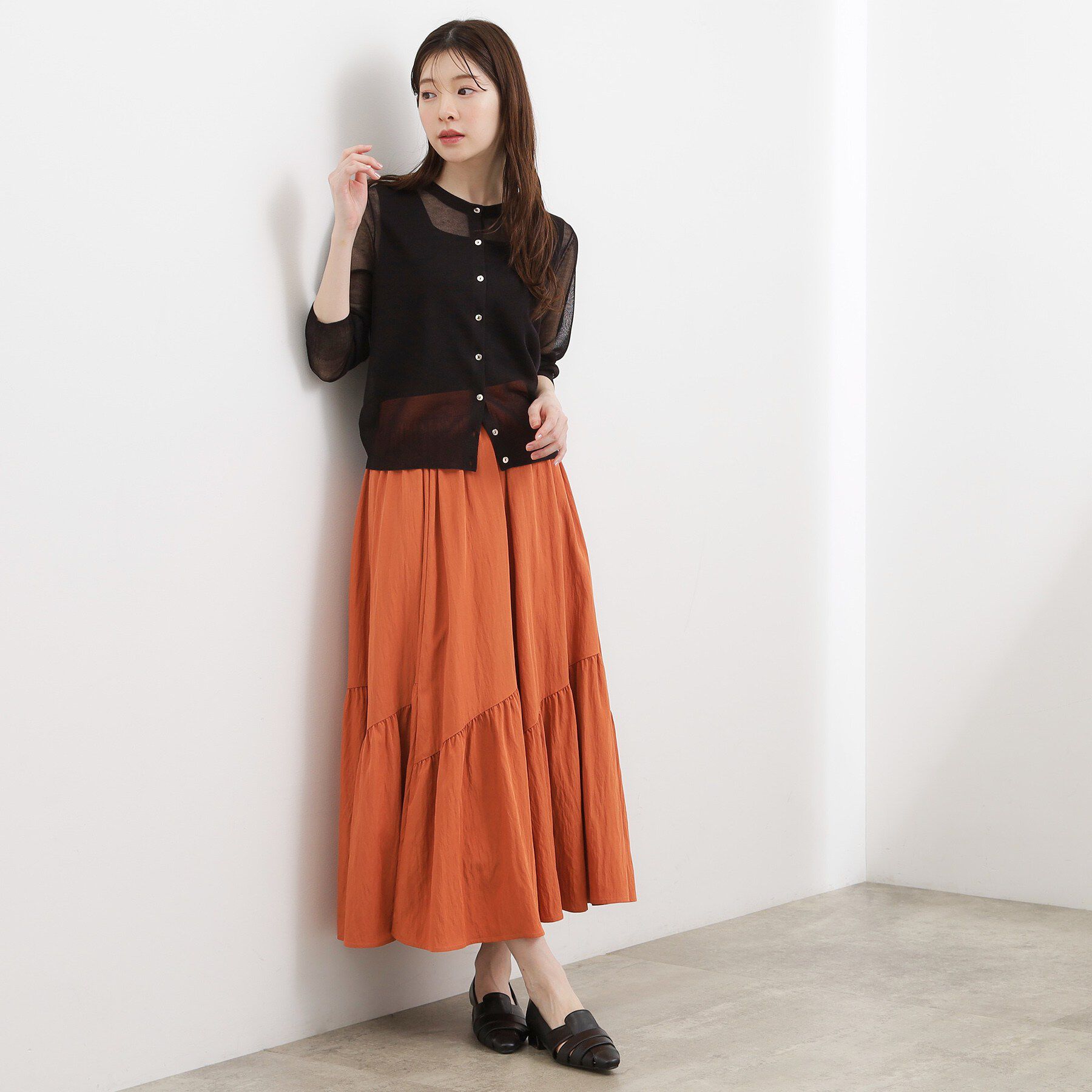grove「高評価！【洗える/名品】大人の透け感、シアーカーディガン」|カーディガン|