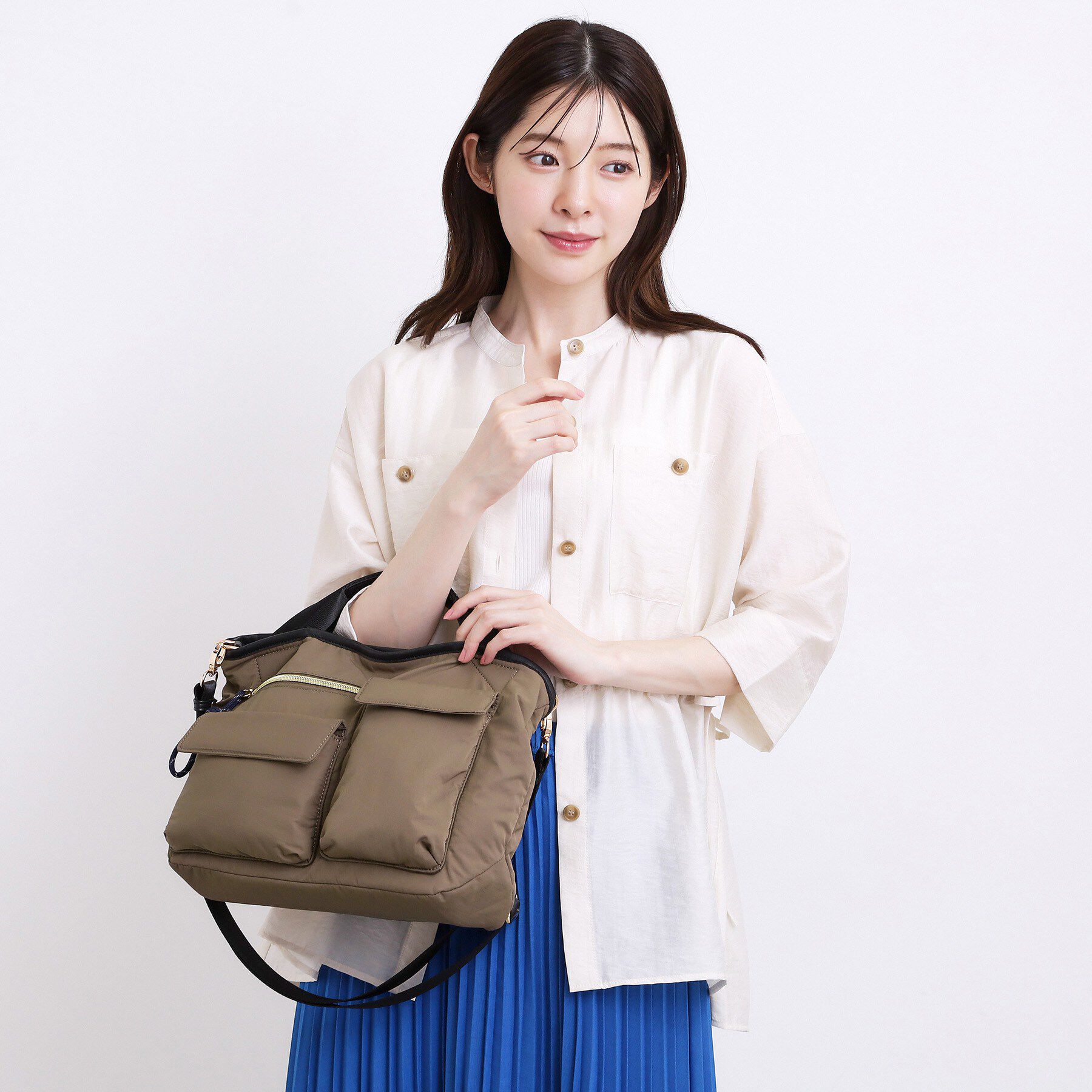 grove「撥水スクエアポケ2WAYショルダー」|ショルダー・メッセンジャー|