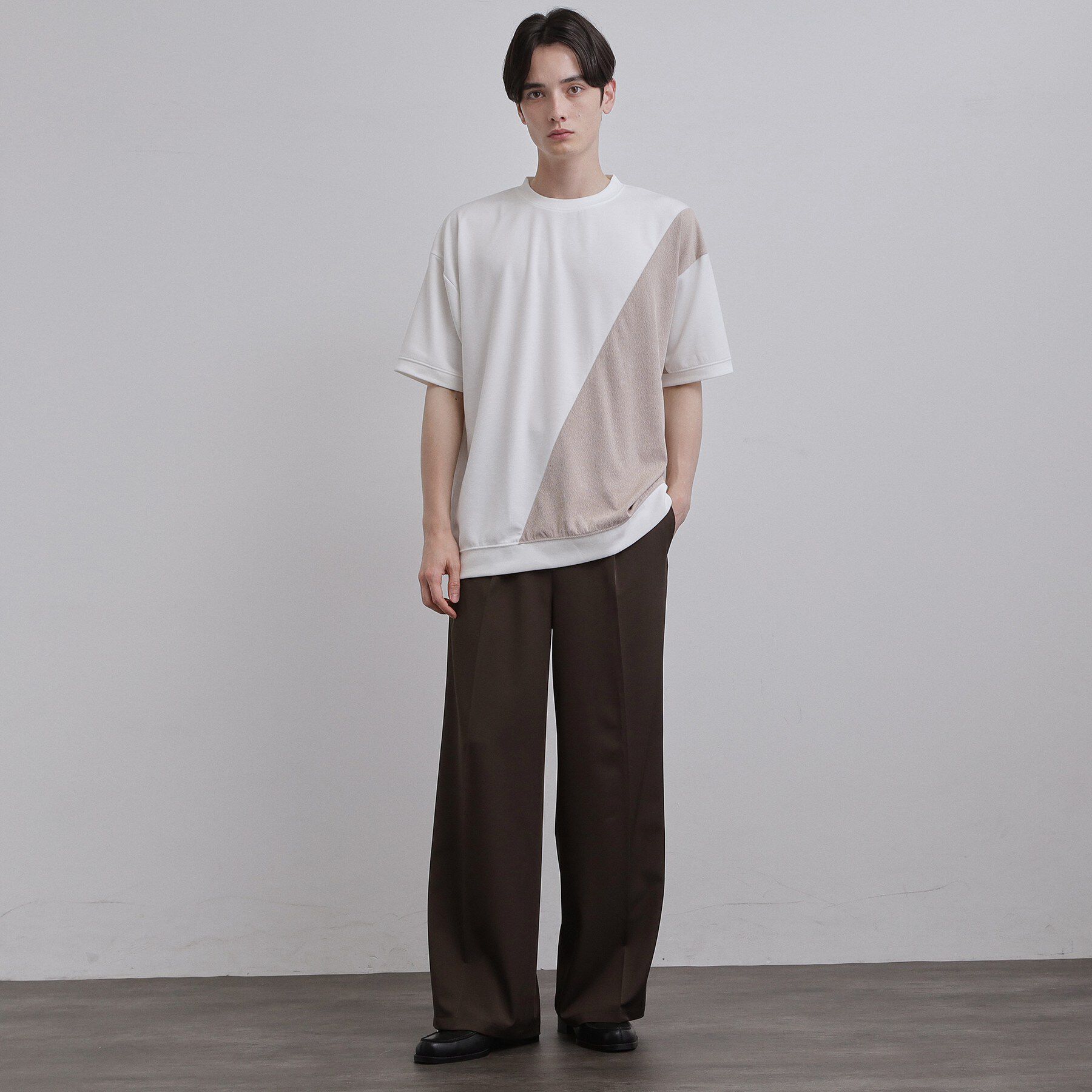 tk.TAKEO KIKUCHI「切り替えカットソー」|Tシャツ・カットソー|