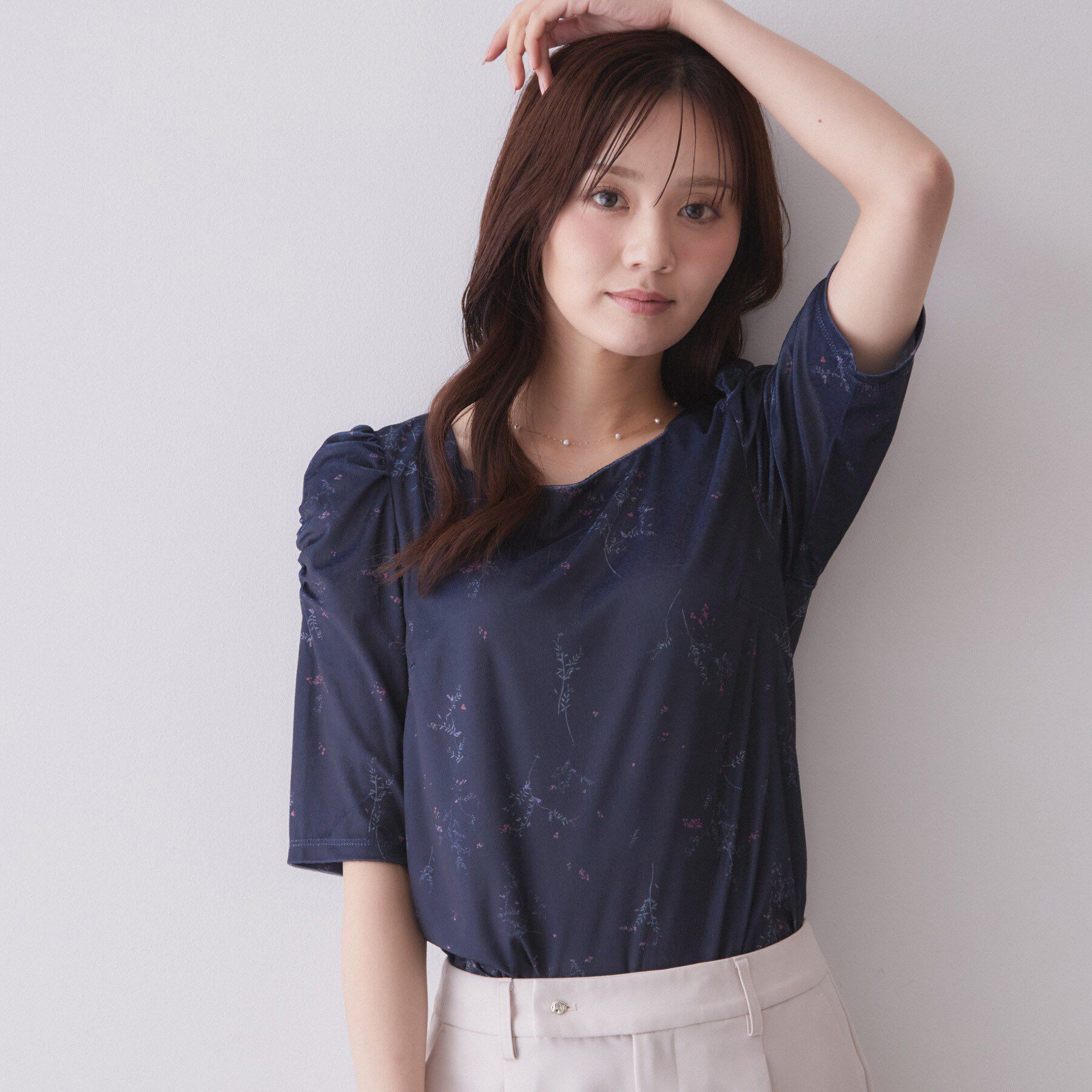 index「シアーベロアパフトップス【洗濯機OK】」|Tシャツ・カットソー|