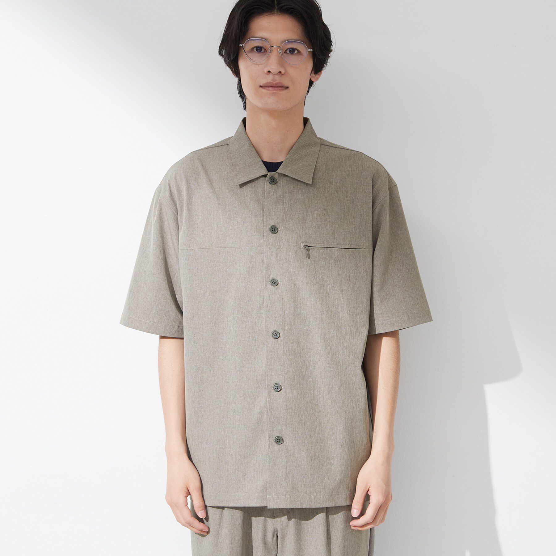 THE SHOP TK「【吸水速乾／接触冷感／防シワ／マシンウォッシャブル】ハイドロクール 半袖シャツ」|シャツ・ブラウス|
