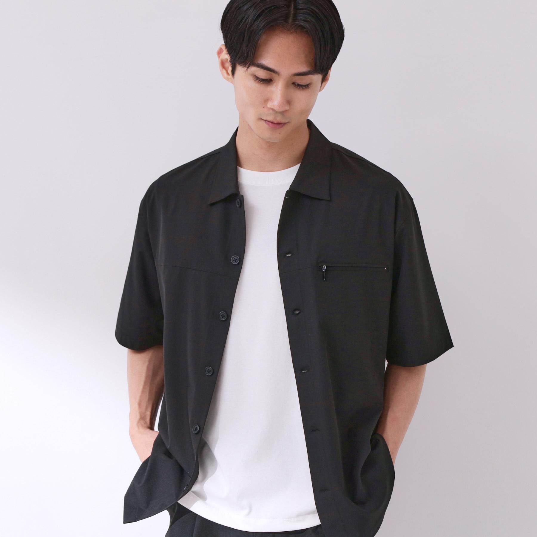 THE SHOP TK「【吸水速乾／接触冷感／防シワ／マシンウォッシャブル】ハイドロクール 半袖シャツ」|シャツ・ブラウス|