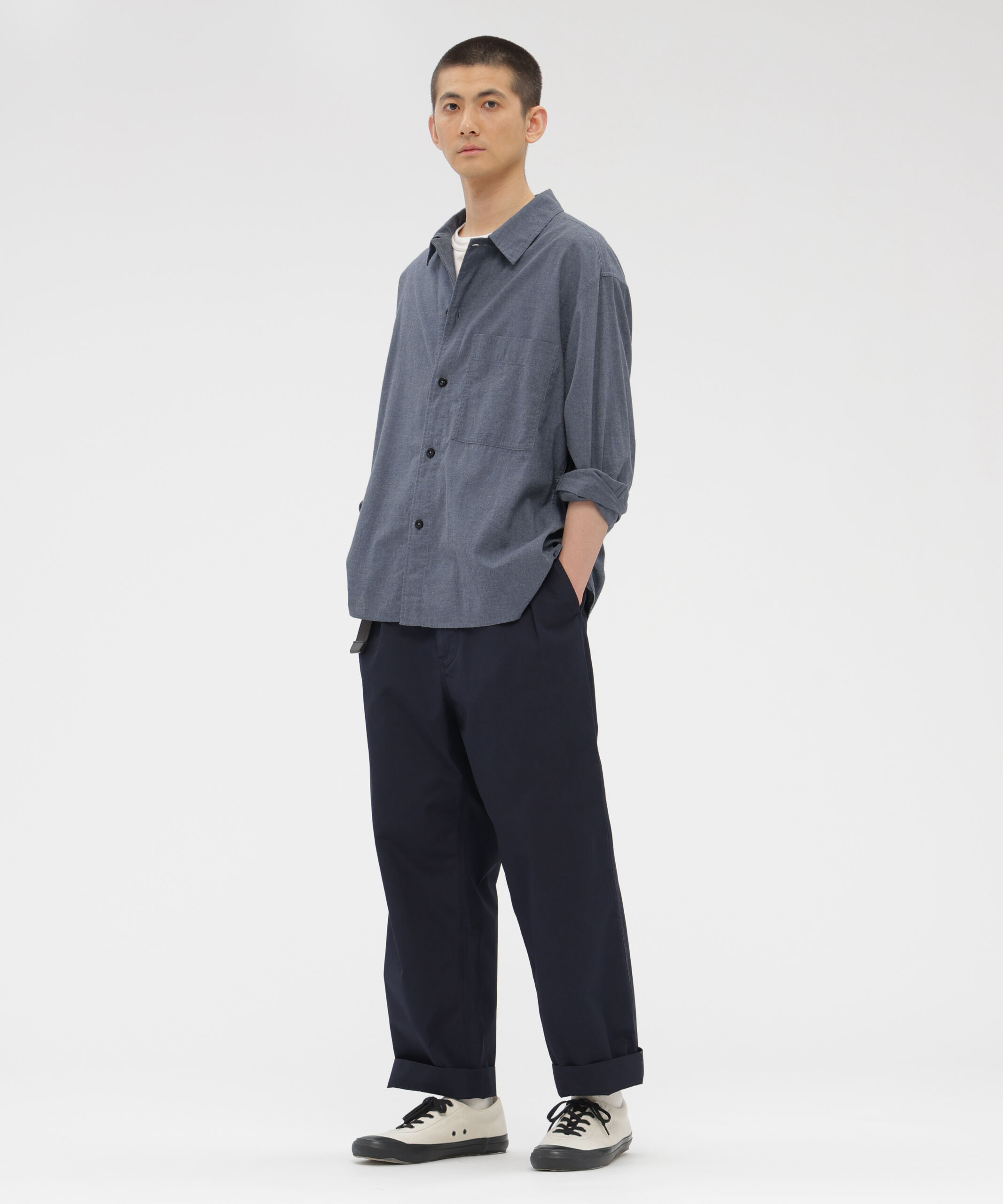 MHL.「TOP DYED COTTON POPLIN SHIRT」|シャツ・ブラウス|