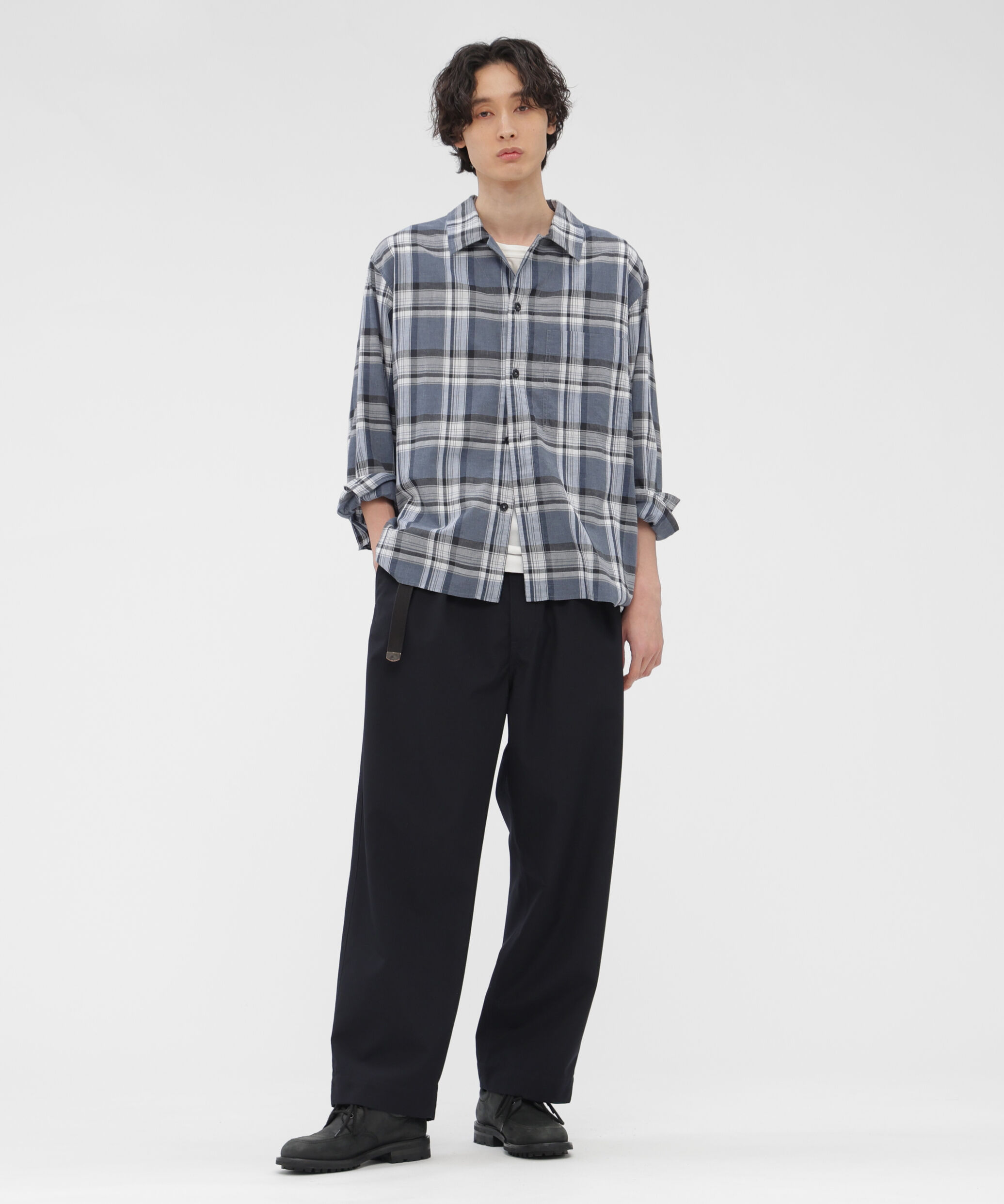 MHL.「TOP DYED COTTON POPLIN SHIRT」|シャツ・ブラウス|