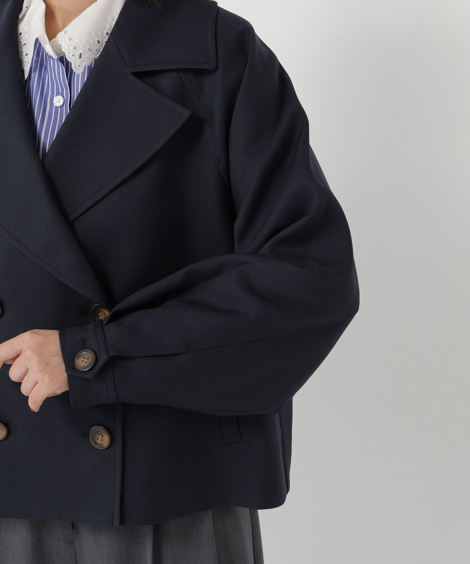  「<ちょうど､いい服>｢おはよう｣から｢おつかれさま｣まで｡ 毎日ﾊｰﾌ 」|ブルゾン・スタジャン|