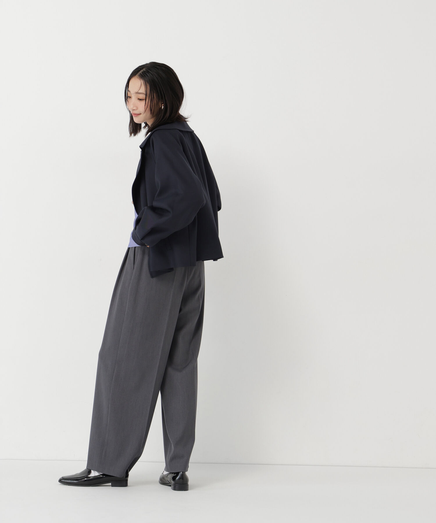  「<ちょうど､いい服>｢おはよう｣から｢おつかれさま｣まで｡ 毎日ﾊｰﾌ 」|ブルゾン・スタジャン|