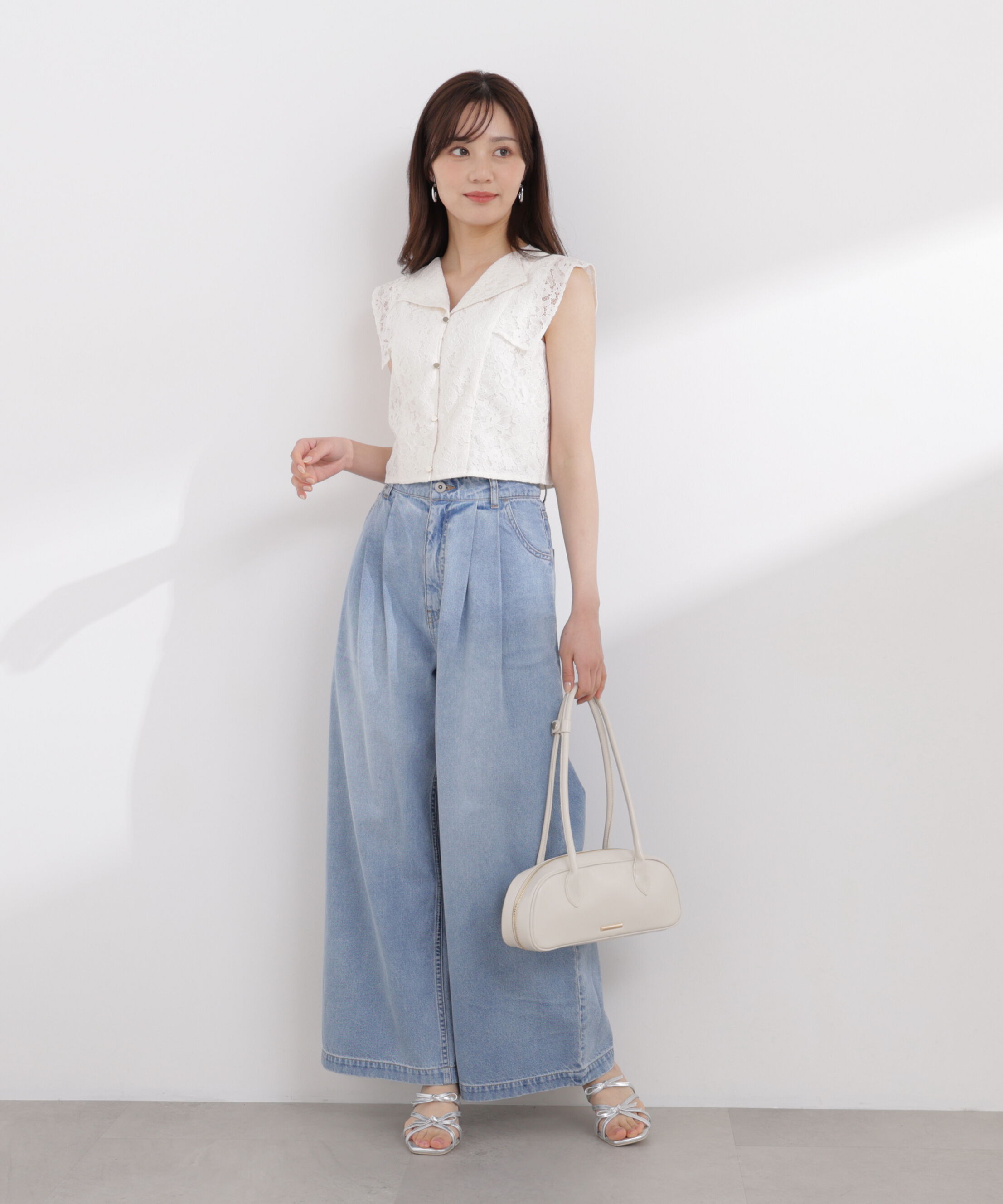 PROPORTION BODY DRESSING「衿付きレースブラウス 26SS」|シャツ・ブラウス|