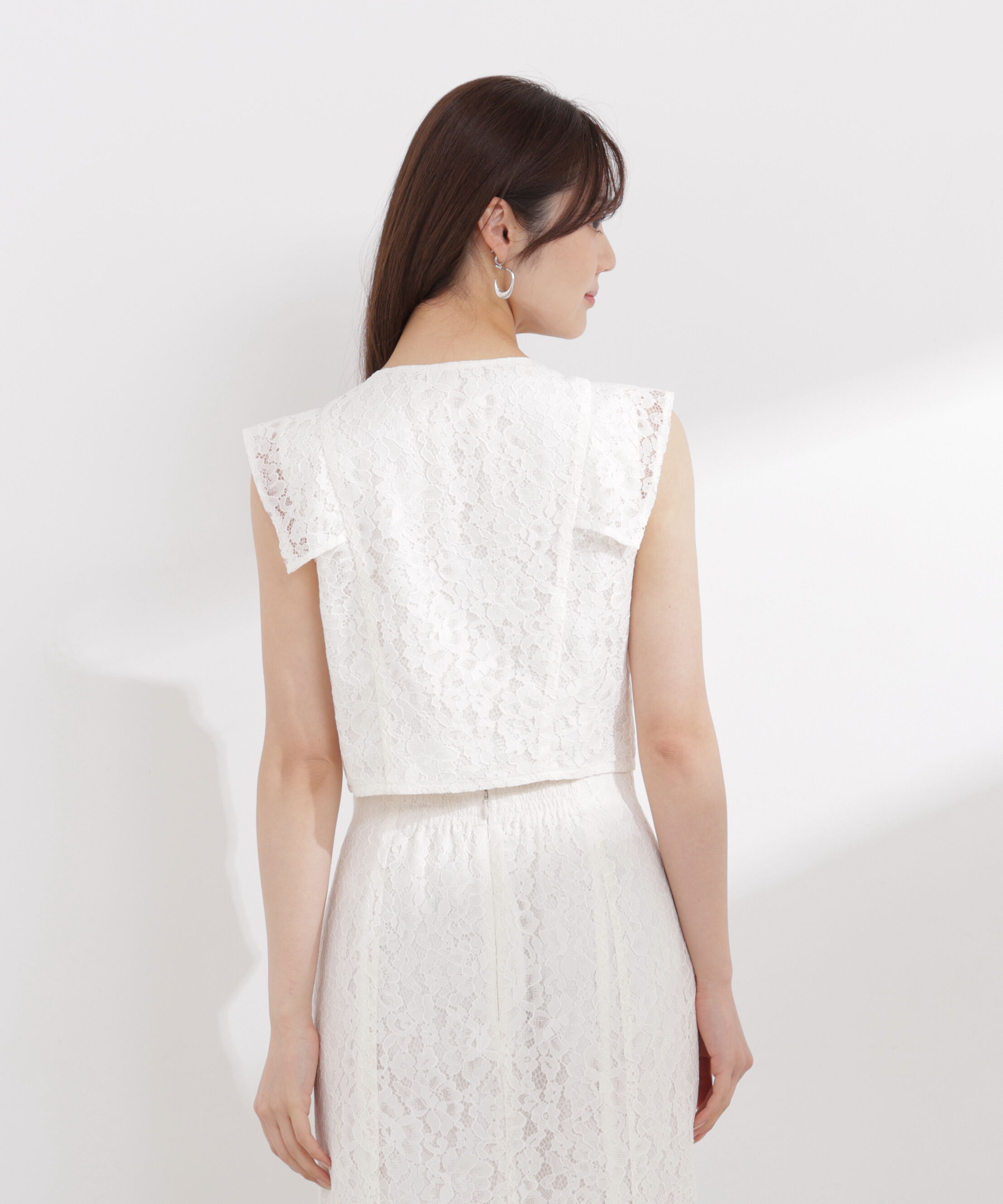 PROPORTION BODY DRESSING「衿付きレースブラウス 26SS」|シャツ・ブラウス|