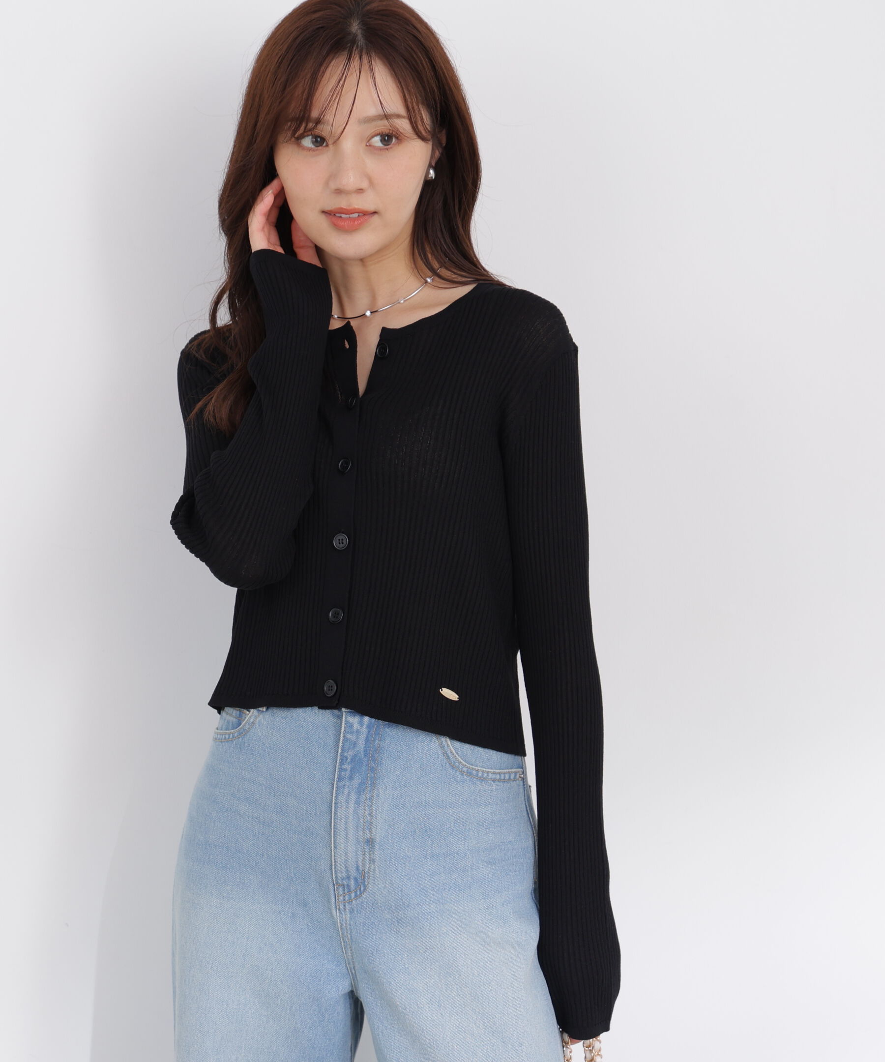 PROPORTION BODY DRESSING「＜a/mie＞リブニットカーディガン」|カーディガン|