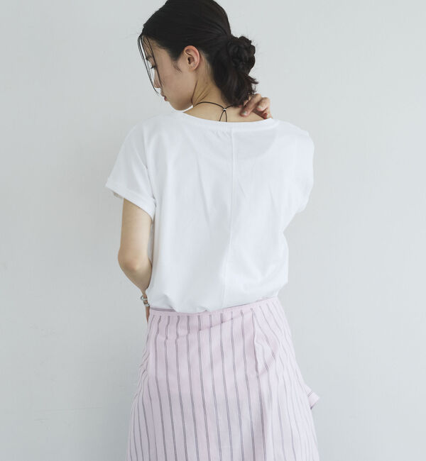 Doux archives「ターンバックスリーブベーシックＴシャツ」|Tシャツ・カットソー|