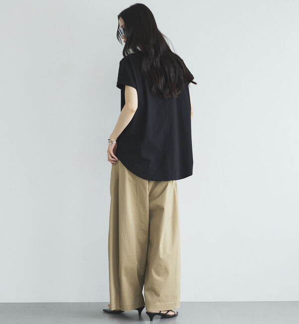 Doux archives「ターンバックスリーブベーシックＴシャツ」|Tシャツ・カットソー|