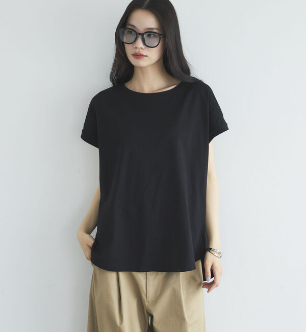 Doux archives「ターンバックスリーブベーシックＴシャツ」|Tシャツ・カットソー|