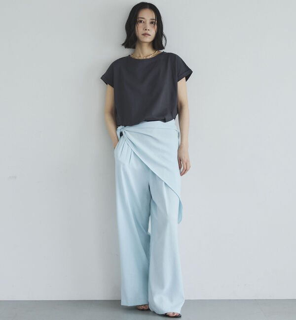 Doux archives「ターンバックスリーブベーシックＴシャツ」|Tシャツ・カットソー|