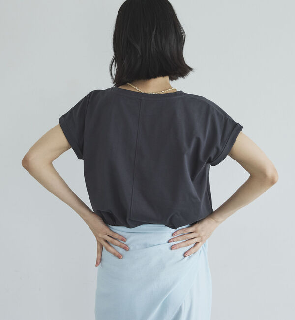 Doux archives「ターンバックスリーブベーシックＴシャツ」|Tシャツ・カットソー|