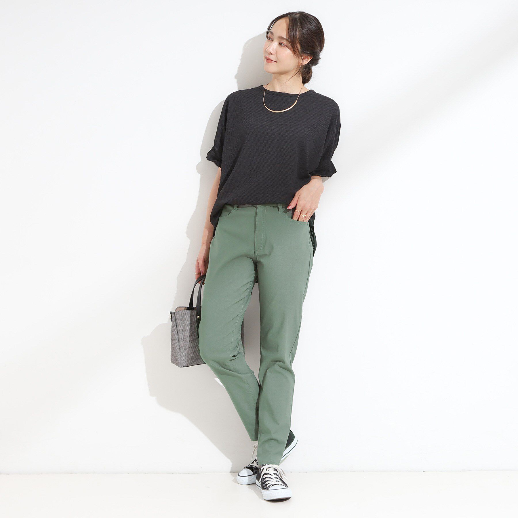 SHOO･LA･RUE「【S-LL/洗濯機可】ぐんぐん伸びる ハイパースキニーパンツ」|その他|