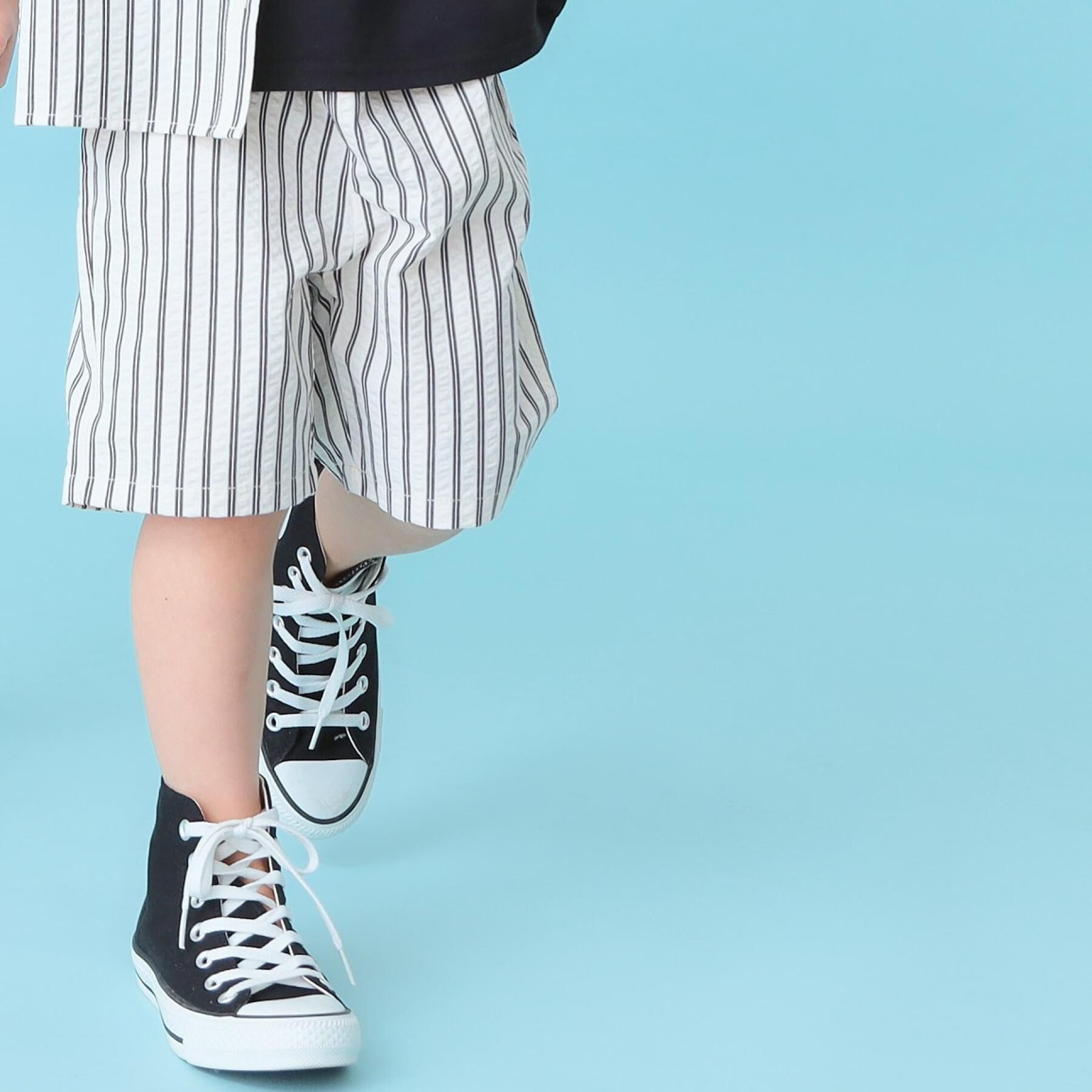 SHOO･LA･RUE「【110-140cm】サッカーストライプハーフパンツ」|その他|