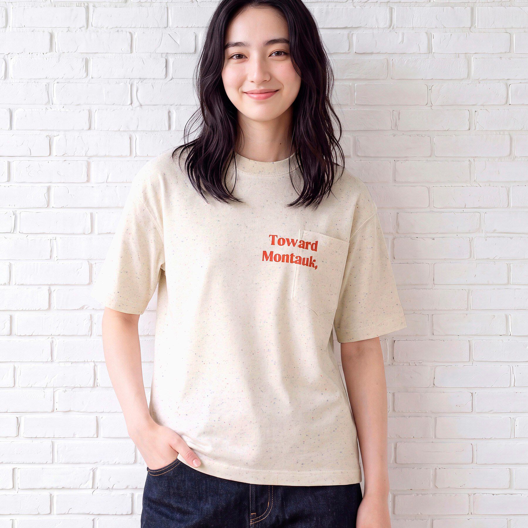 Dessin「カラーネップ ポケットTシャツ」|Tシャツ・カットソー|