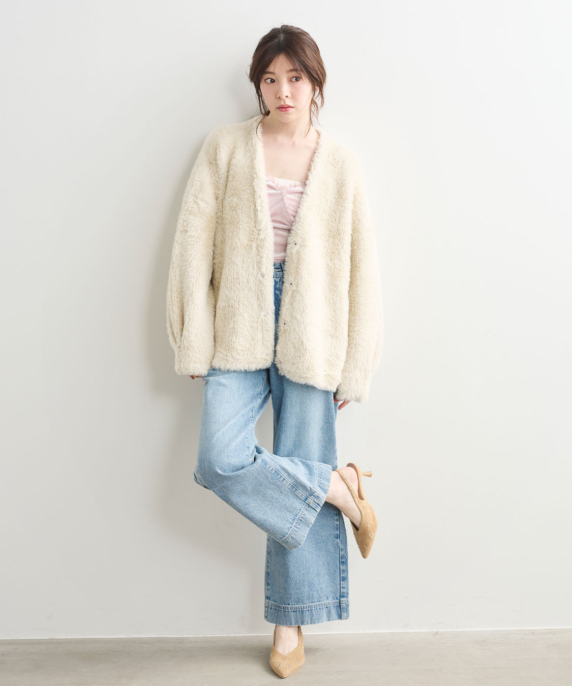 COCO DEAL「デニム/製品染めワイドパンツ」|デニム|
