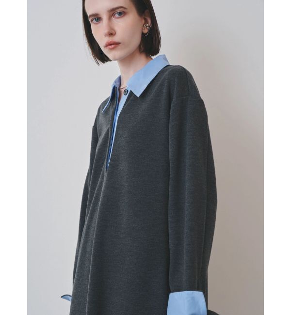 ELENDEEK「BICOLOR POLO OP」|ワンピース|