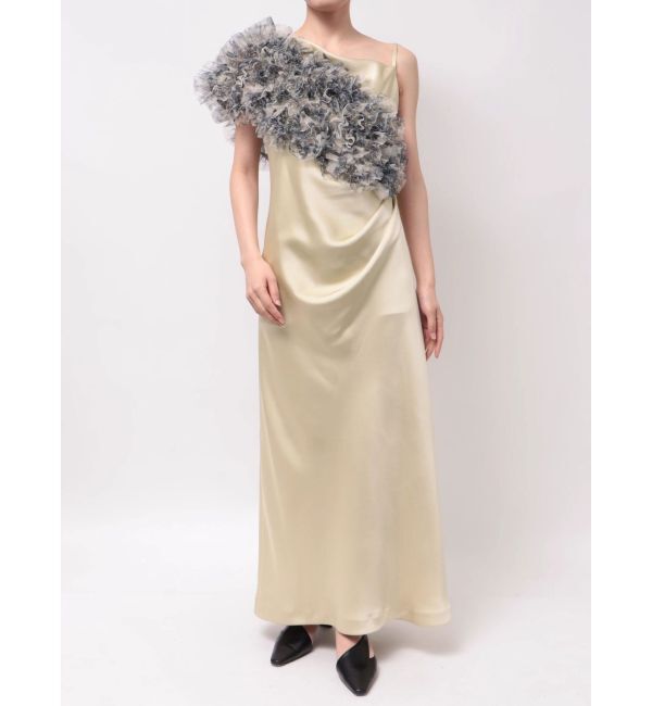 LAGUNAMOON「LADYフラワーチュールショールキャミワンピース」|ドレス|