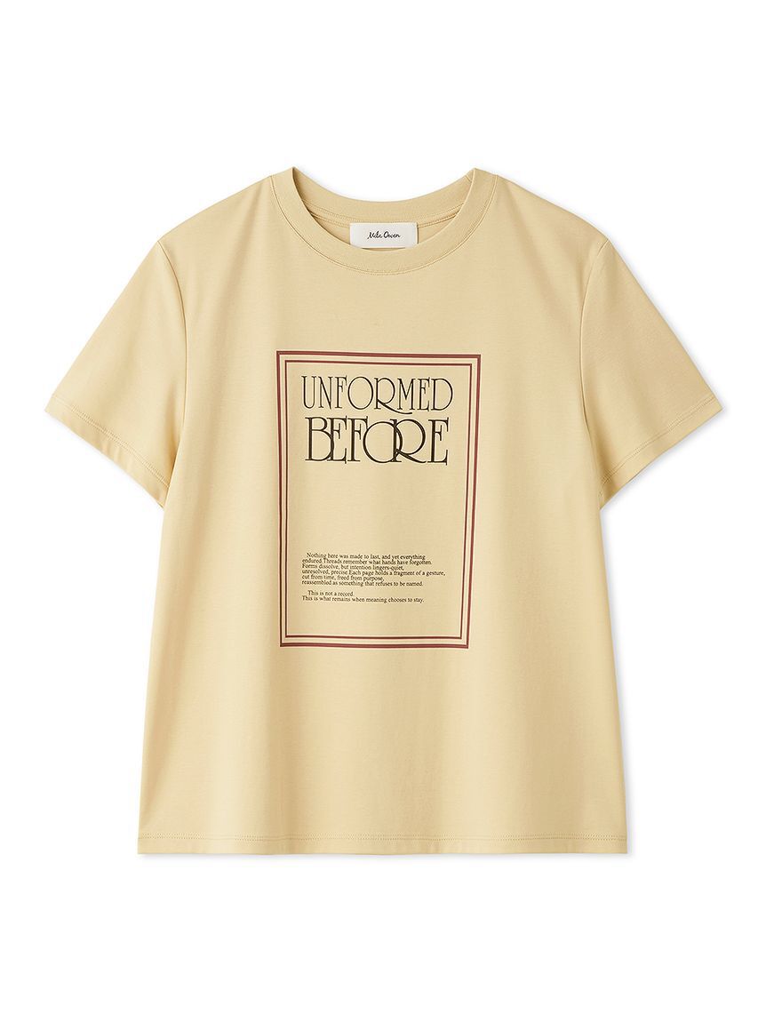 Mila Owen「アートブックグラフィックTシャツ」|Tシャツ・カットソー|BEG