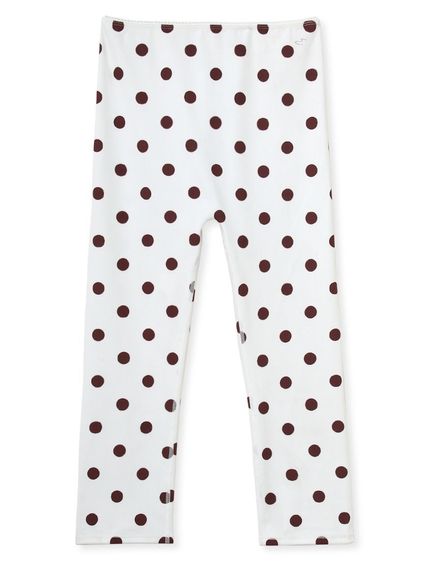 emmi atelier「【W&T】ドットカプリレギンス」|レギンス・スパッツ|WHT