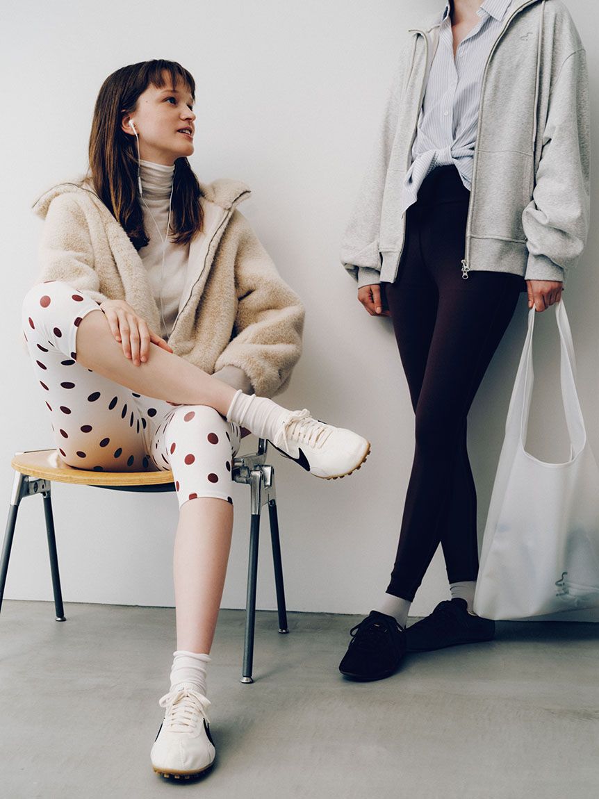 emmi atelier「【W&T】ドットカプリレギンス」|レギンス・スパッツ|