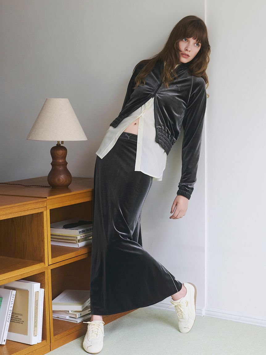 PUMA「【emmi&times;PUMA】VELOR NARROW SKIRT」|スカート|